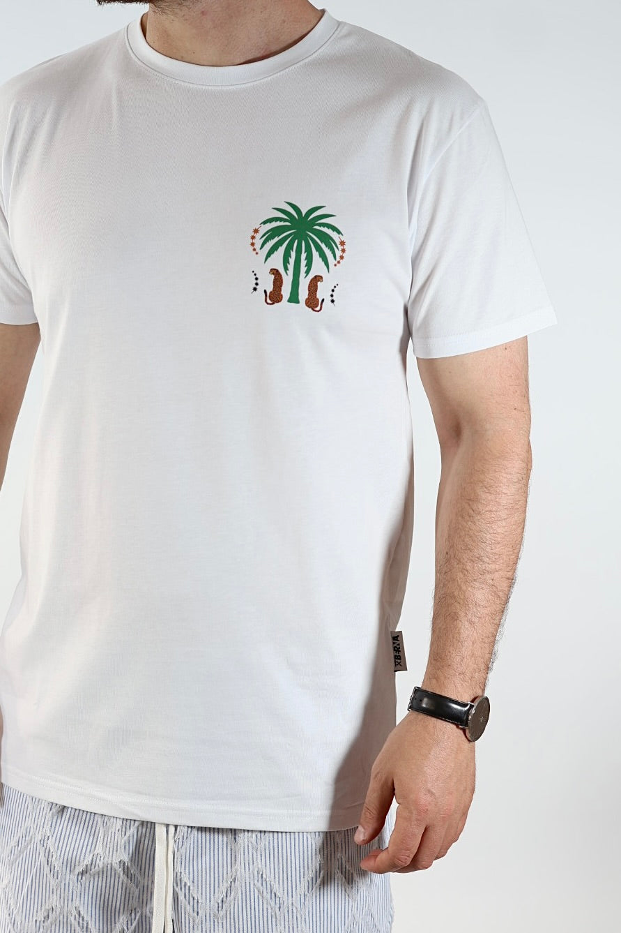 T shirt palma e Leopardi BERNA