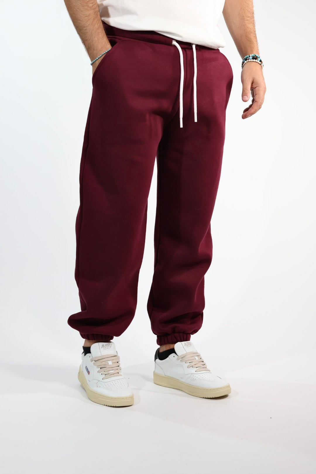 Pantalone 074-36 jogger bordeaux  BERNA