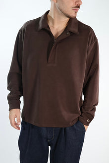Polo felpa fi4321162 mezza zip viscosa BL11