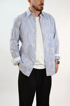 Camicia righe fiori 366 BERNA