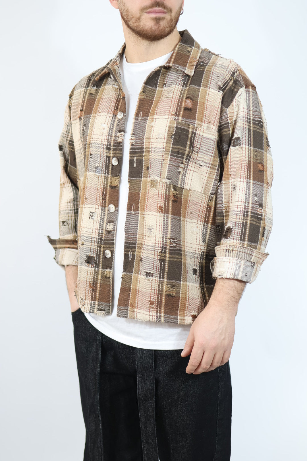 Overshirt cropped indian BLACKSUNDAY