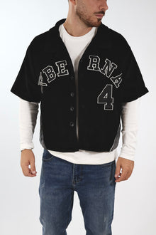 T-shirt manica corta baseball cropped velluto 362 BERNA