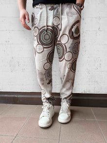 Pantalone lino/viscosa fantasia  BL11