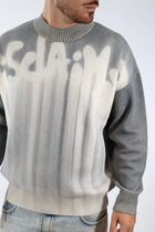 Maglione sfumato nero 757 DISCLAIMER