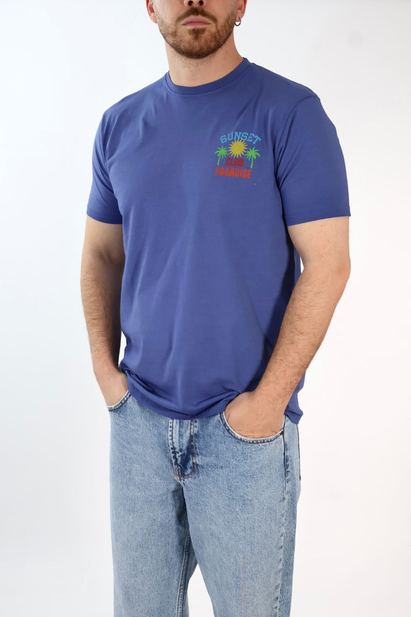 T-shirt stampa sunset A1929 SUPERCULTURE