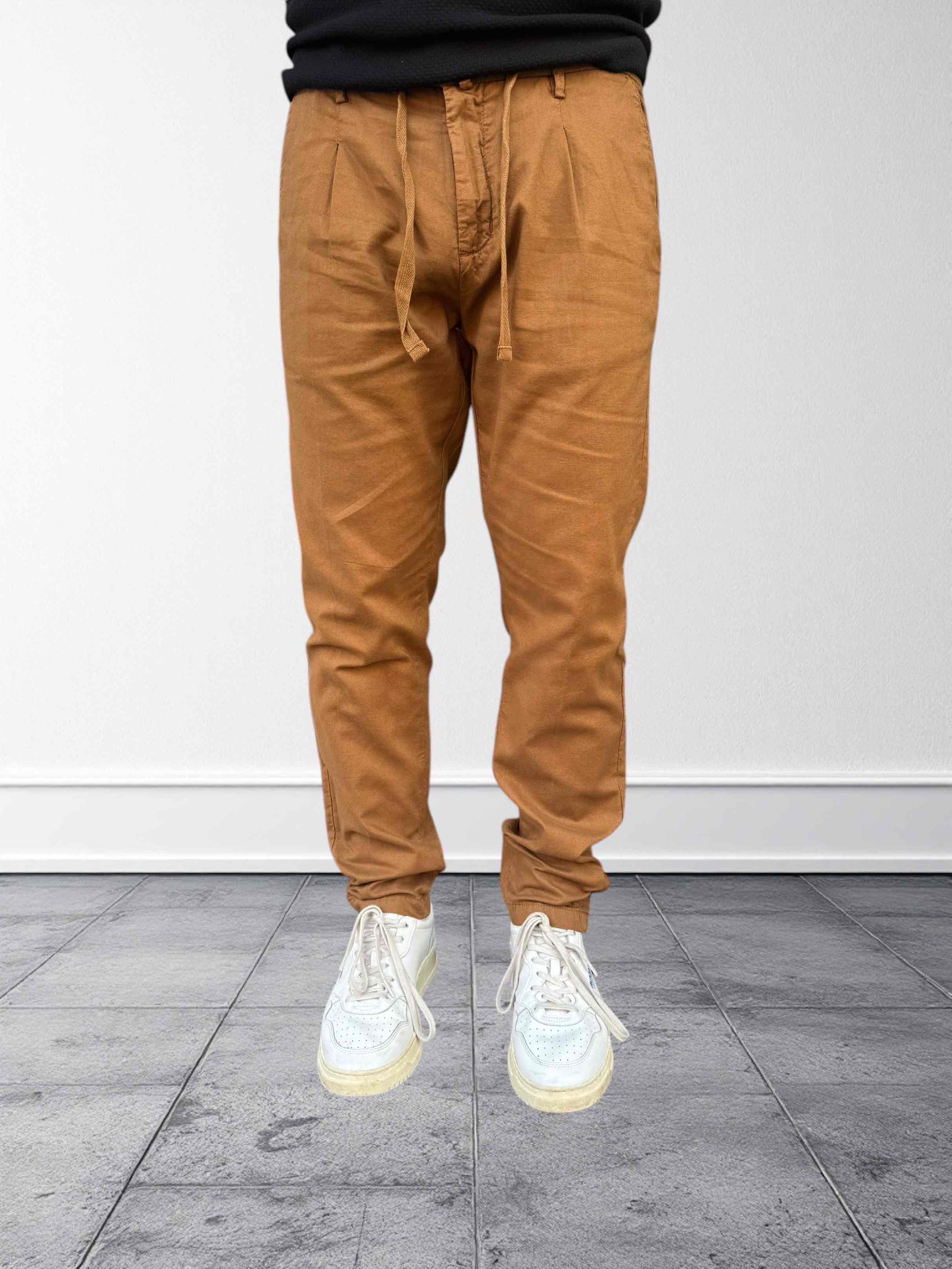 Pantalone lino/cotone relaxed fit OVERD