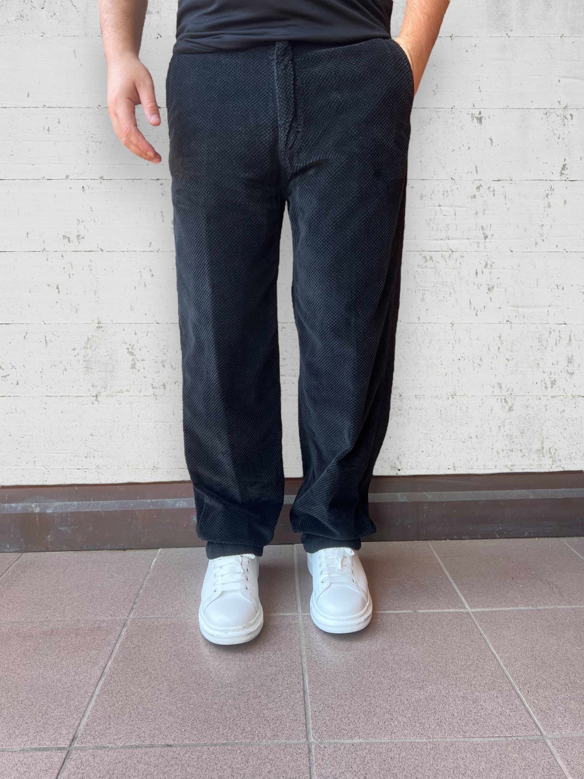 Pantalone velluto lavorato BERNA
