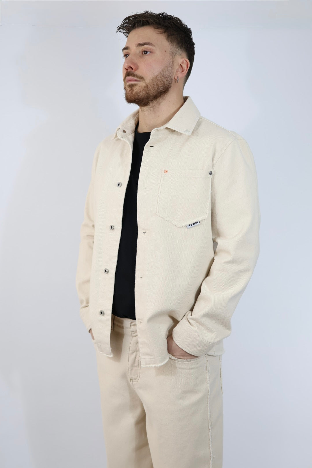 Overshirt taglio vivo 400 BERNA
