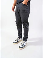 Pantalone cropped Maracana destroyed 077 BERNA