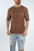 T shirt in maglia traforata gaggio 56 BL11