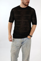 T shirt in maglia traforata 506 J.W