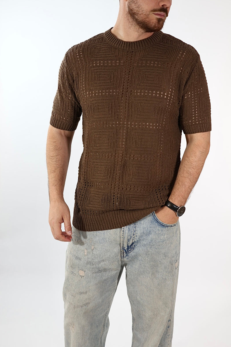 T shirt in maglia traforata 506 J.W