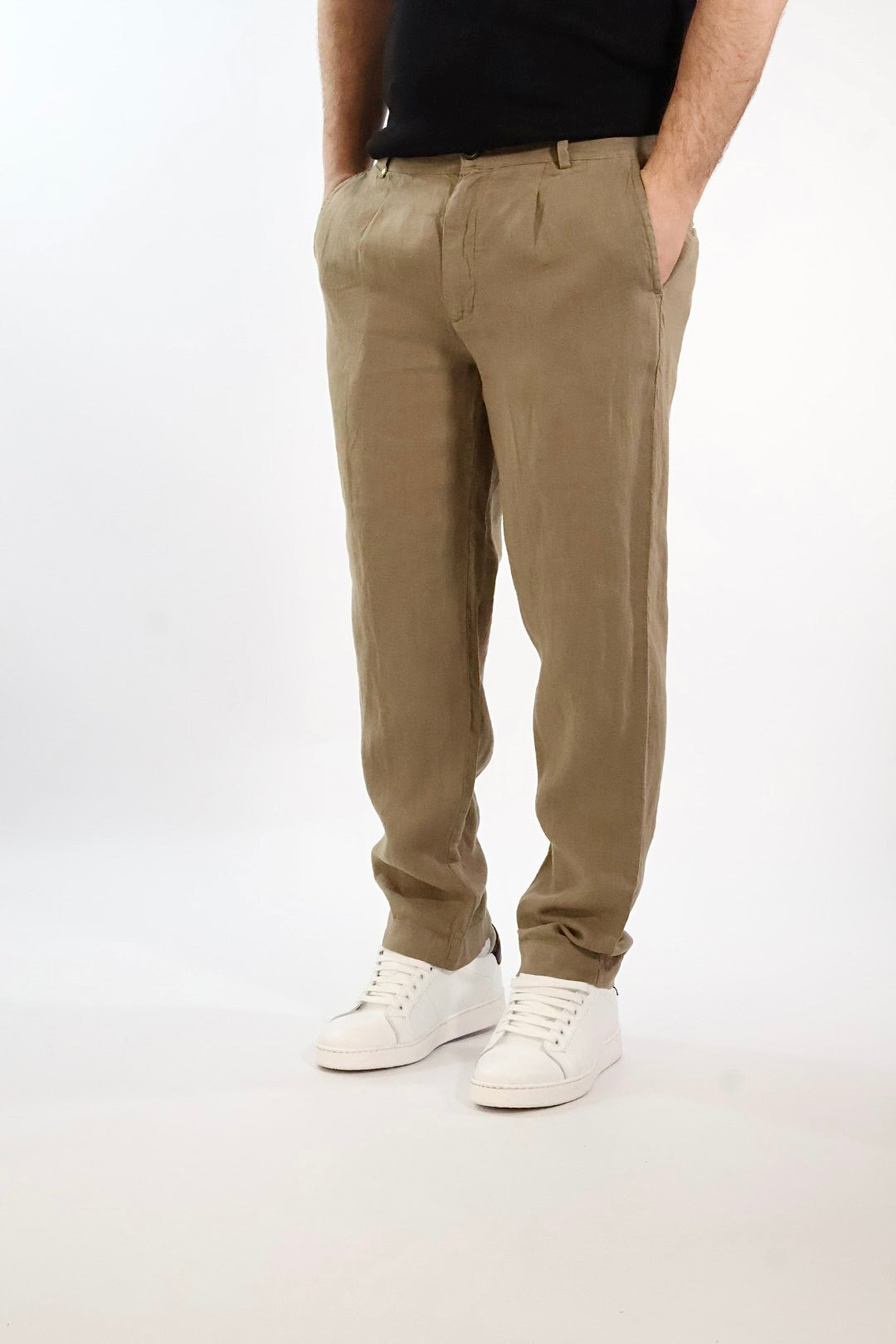 Pantalone lino 357 BL11