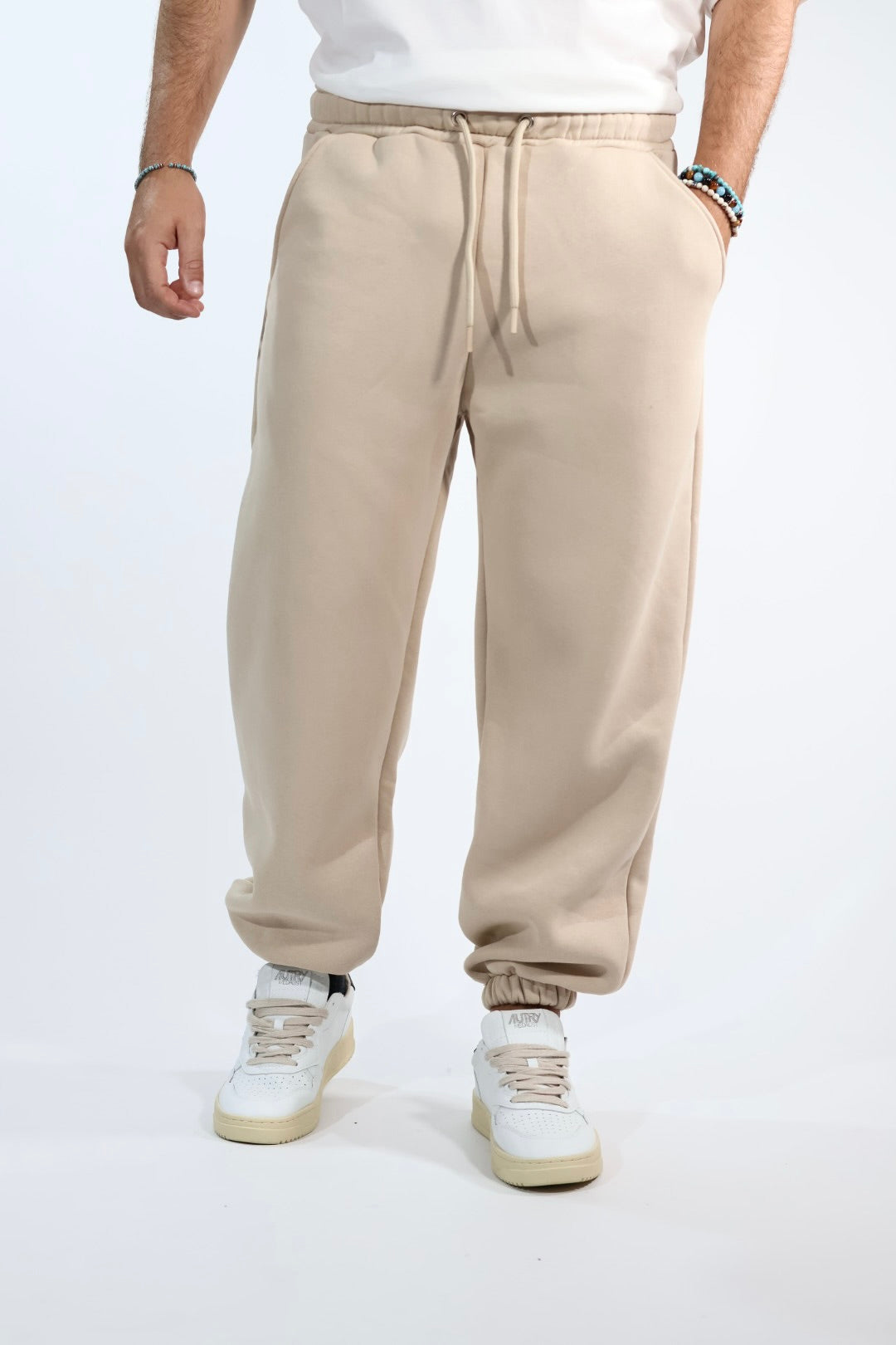 Pantalone 074-1 jogger avorio  BERNA