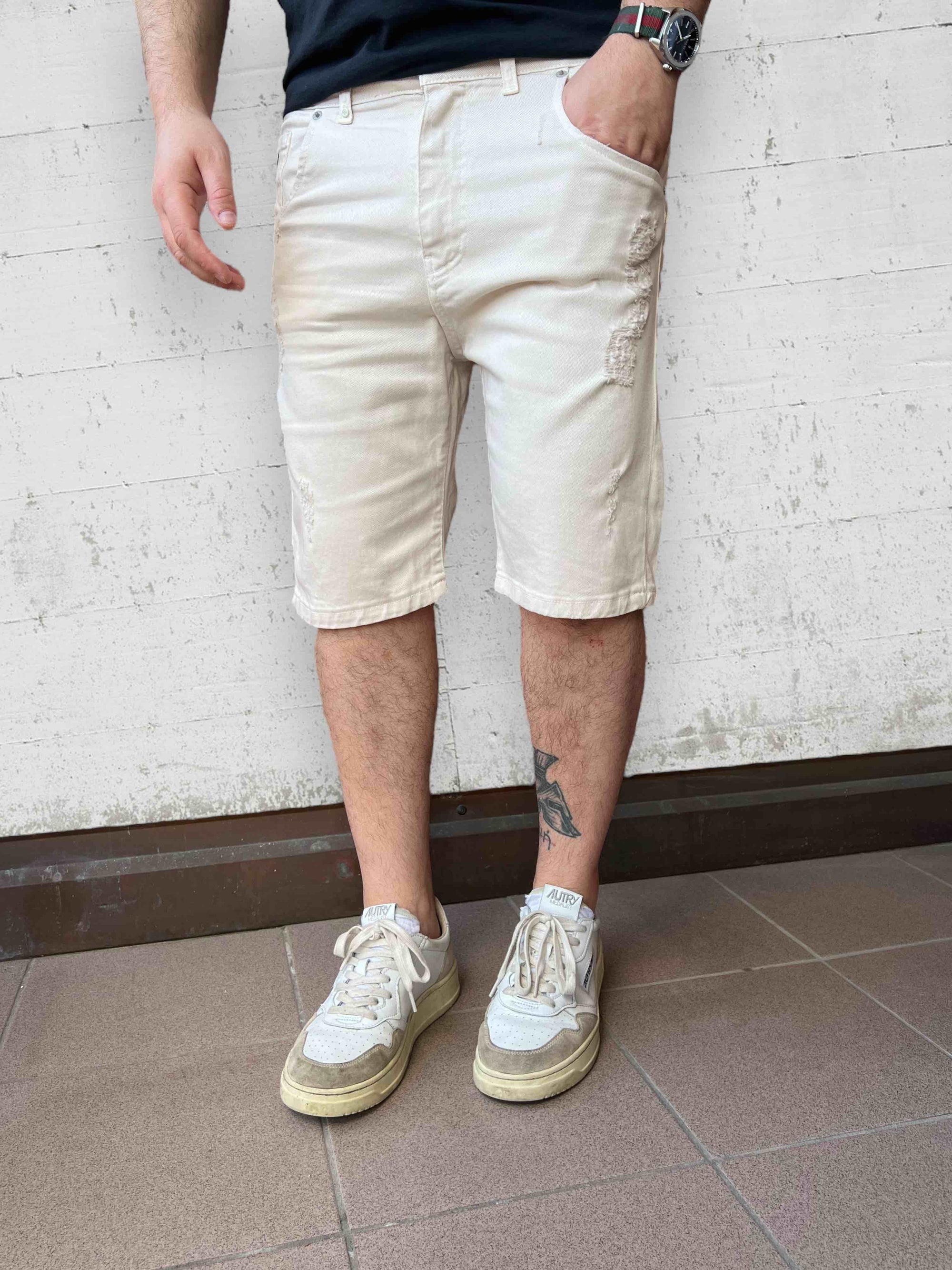 Bermuda bull denim rotture BL11