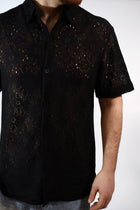 Camicia m/m traforata  014OD GIANNI LUPO