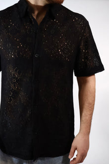 Camicia m/m traforata  014OD GIANNI LUPO