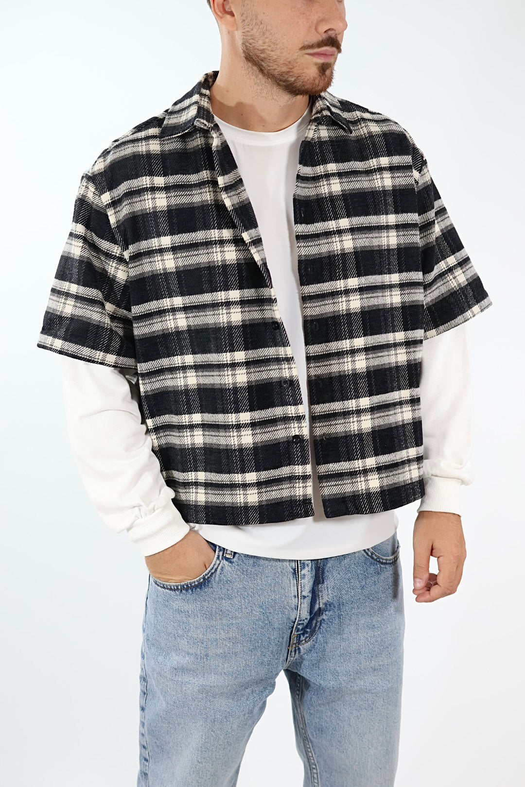 Camicia quadri + felpa 371 BERNA