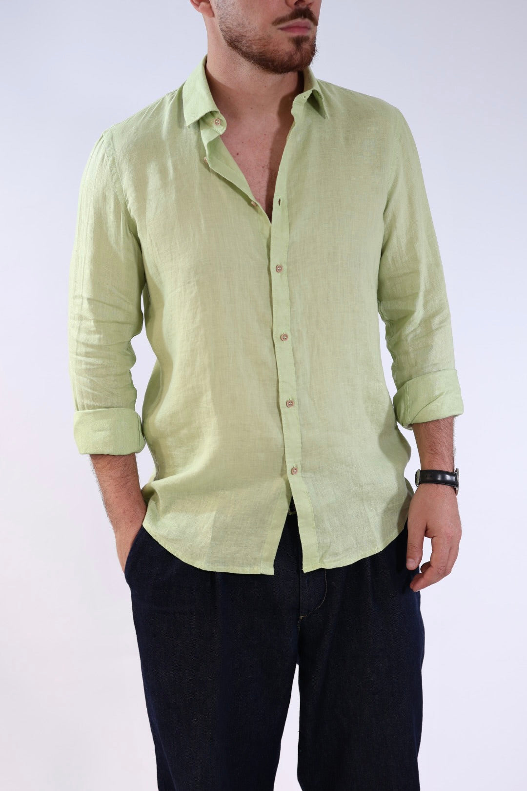 Camicia french puro lino lin22 WHY NOT BRAND