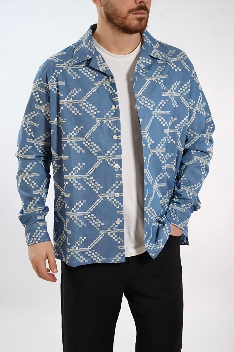 Camicia ricamata 369 BERNA