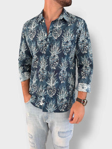 Camicia cotone ananas BERNA