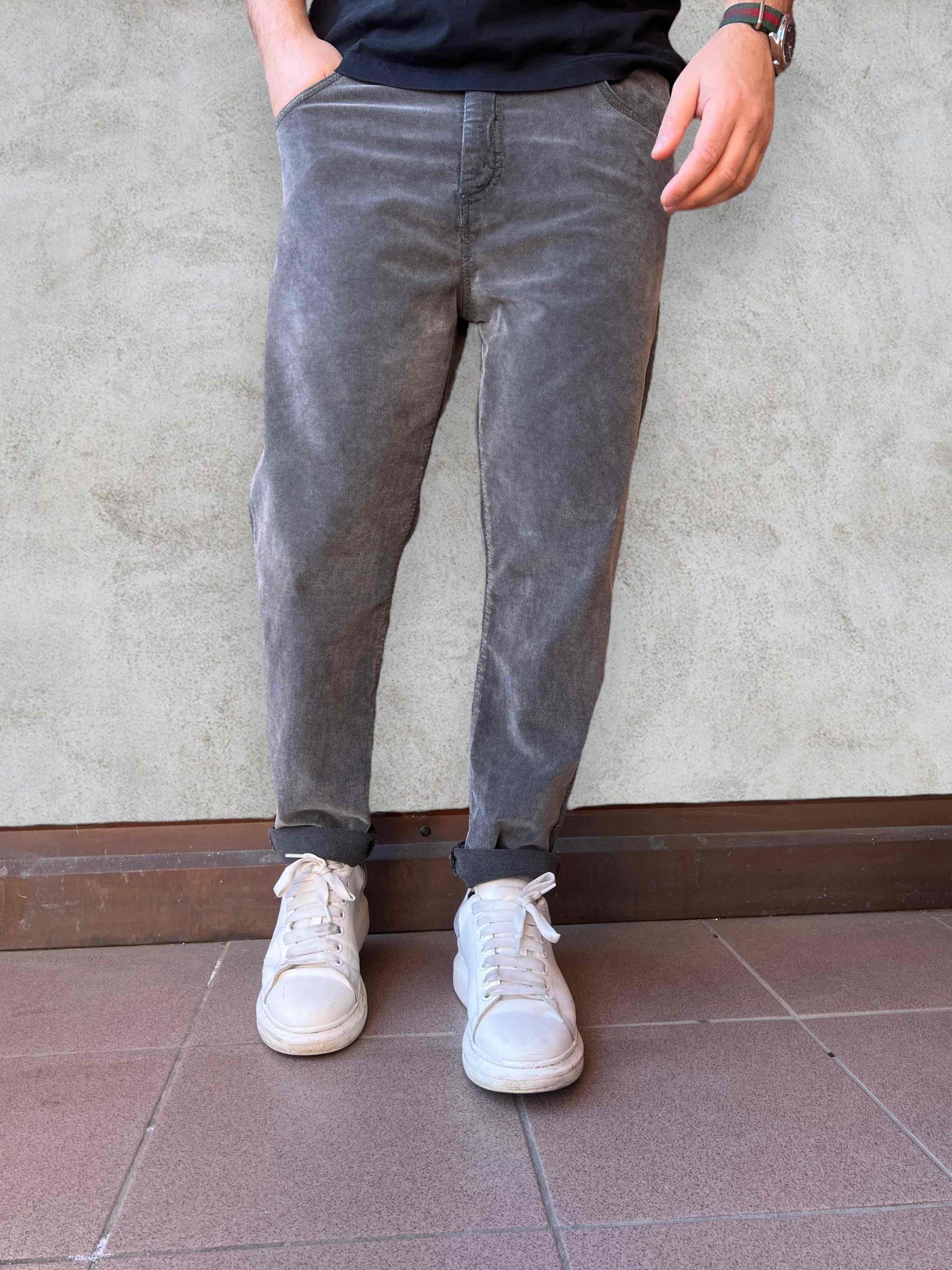 Pantalone carrot velluto BERNA