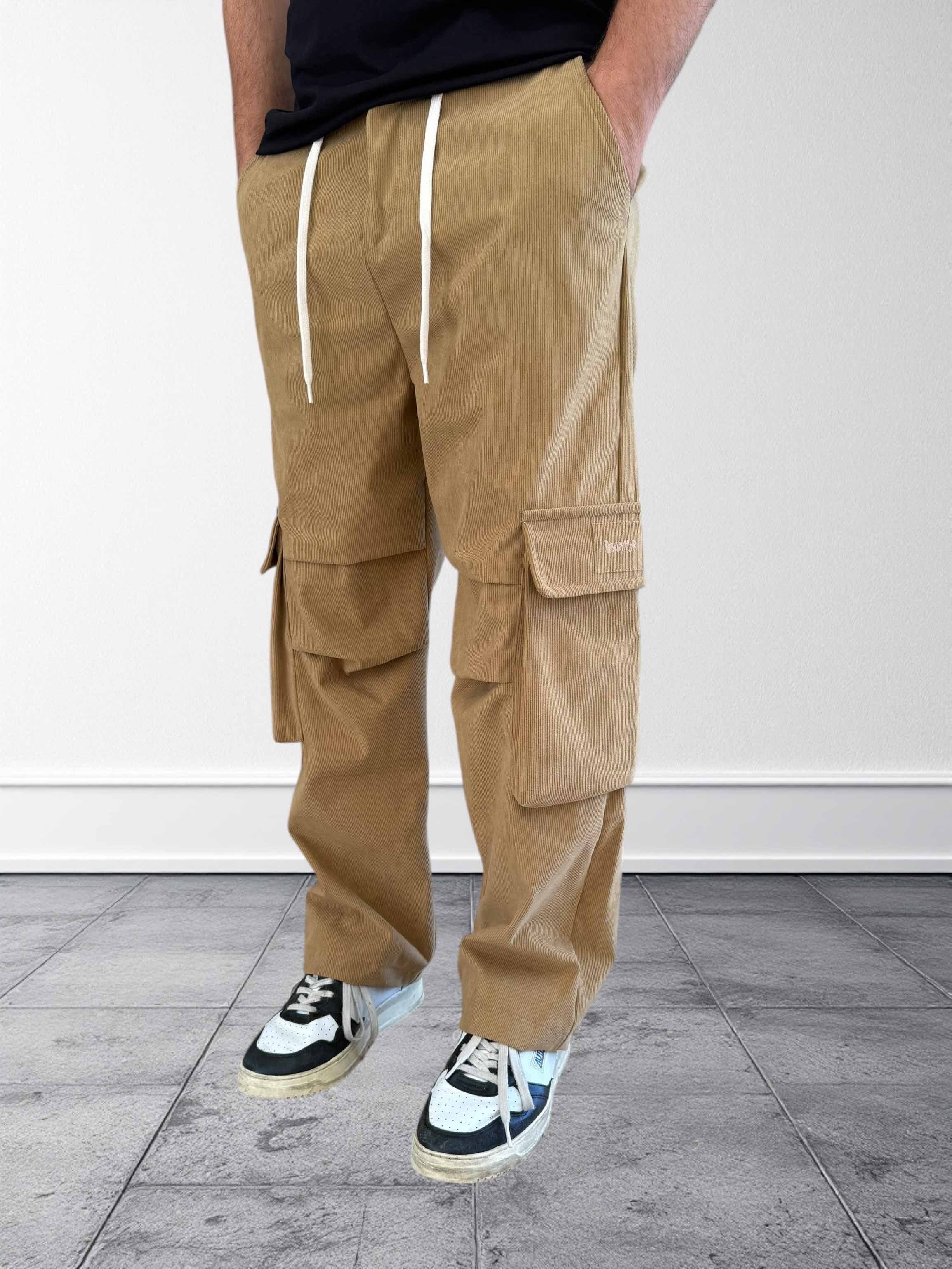 Pantalone cargo gabardine costine 363 DISCLAIMER