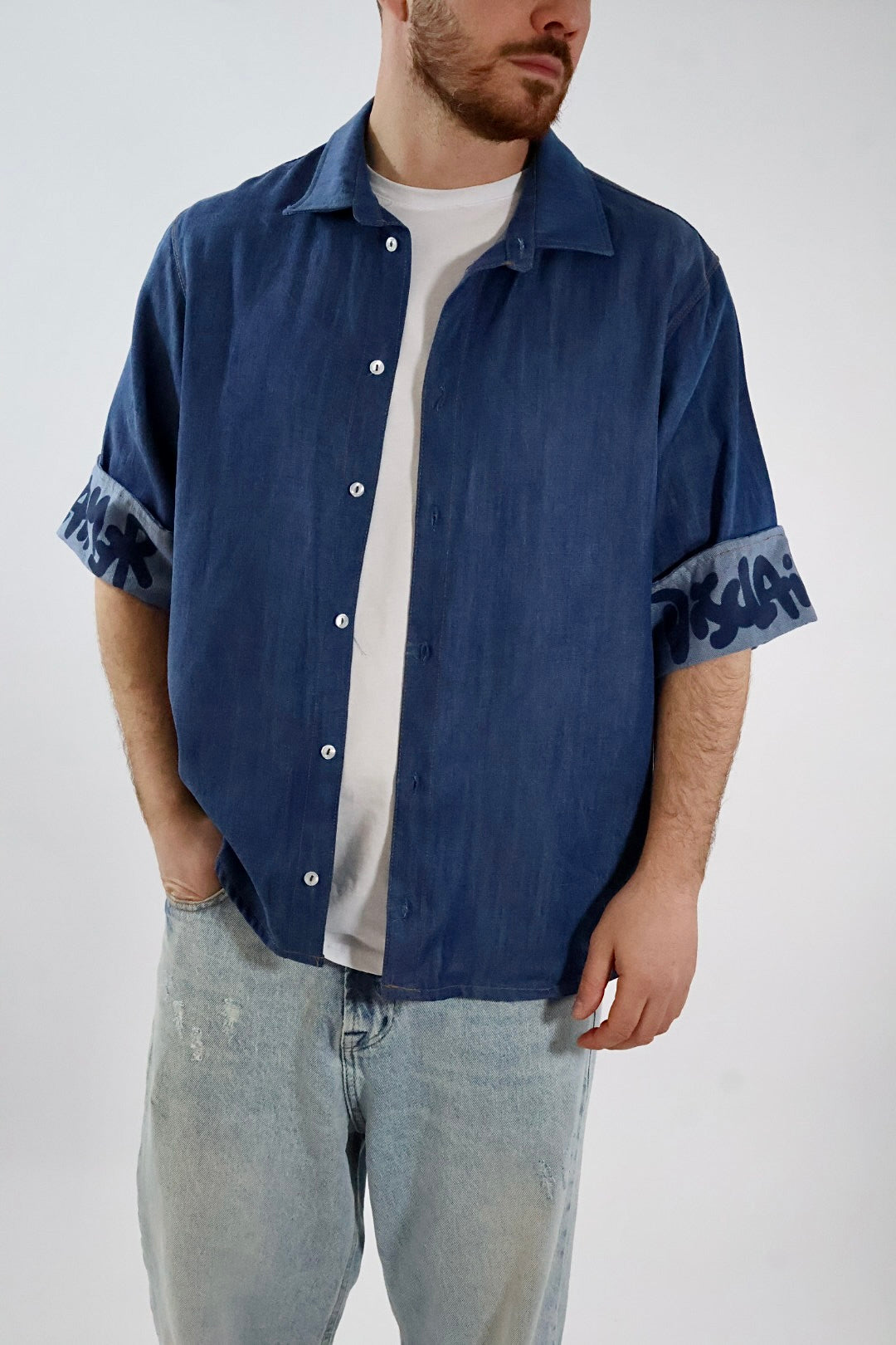 Camicia manica corta denim 519 DISCLAIMER