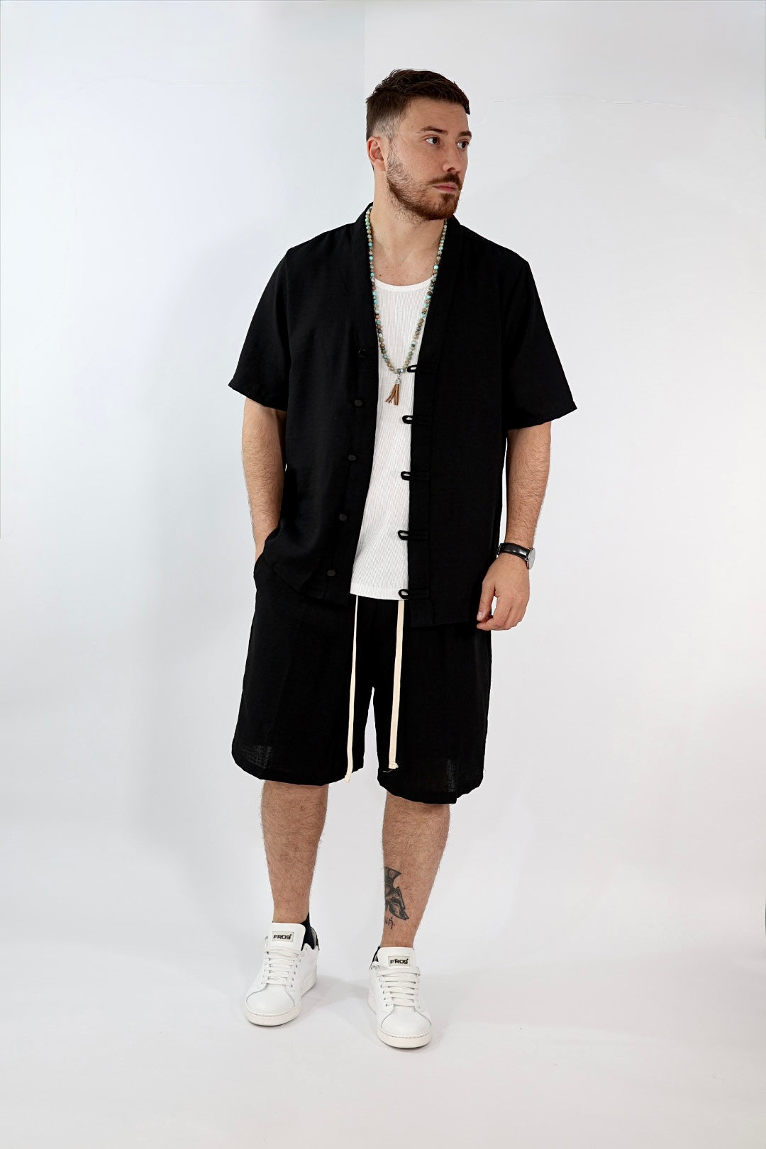 Completo camicia+bermuda 2231 BLACKSUNDAY