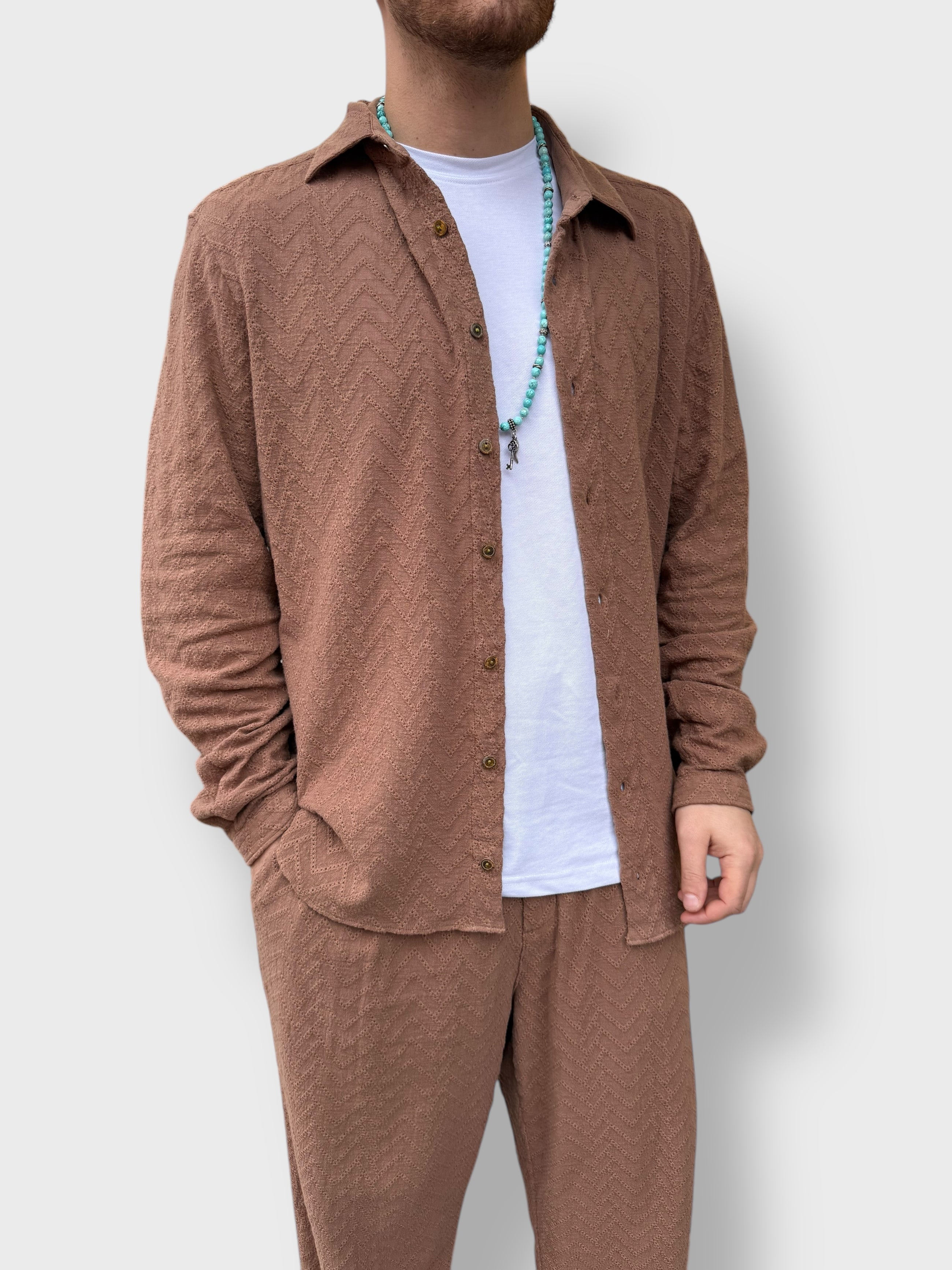 Camicia ricamata BERNA