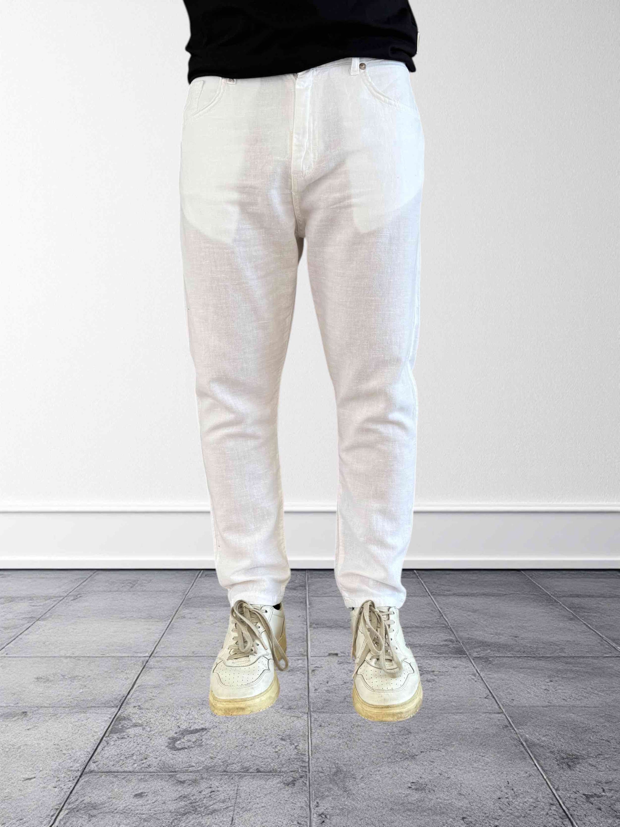 Pantalone misto lino BERNA