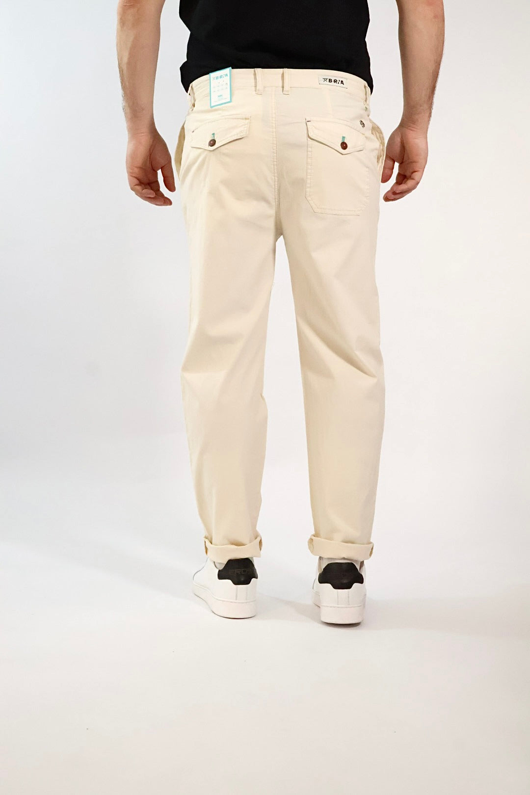 Pantalone cropped lino/cotone anfield 238 BERNA