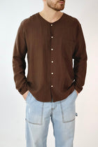 Camicia tencel scollo V C65 OVER-D