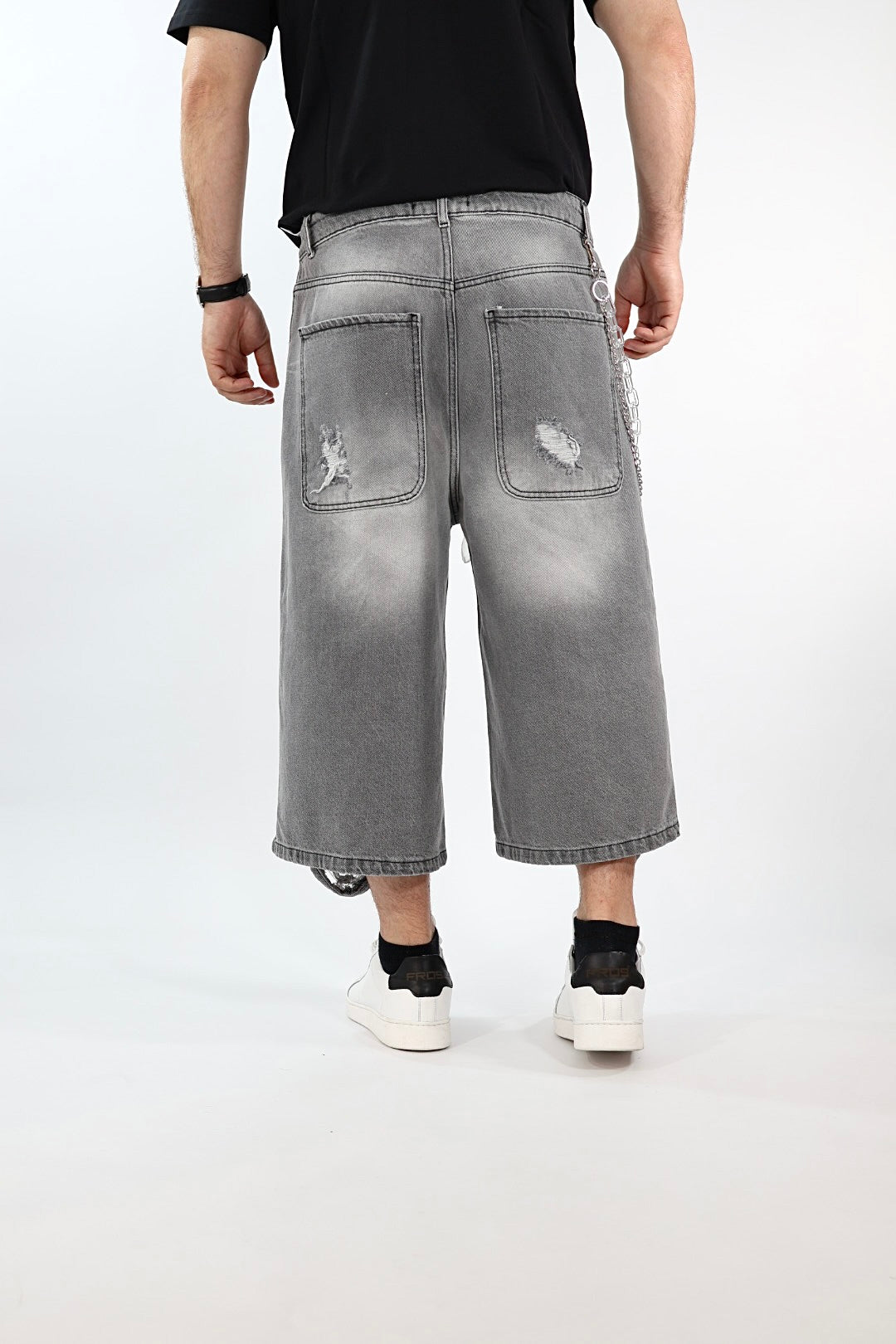 Bermuda strappi denim 200-5 J.W