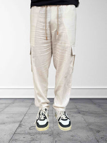 Pantalaccio cargo tapered fit lino OVERD