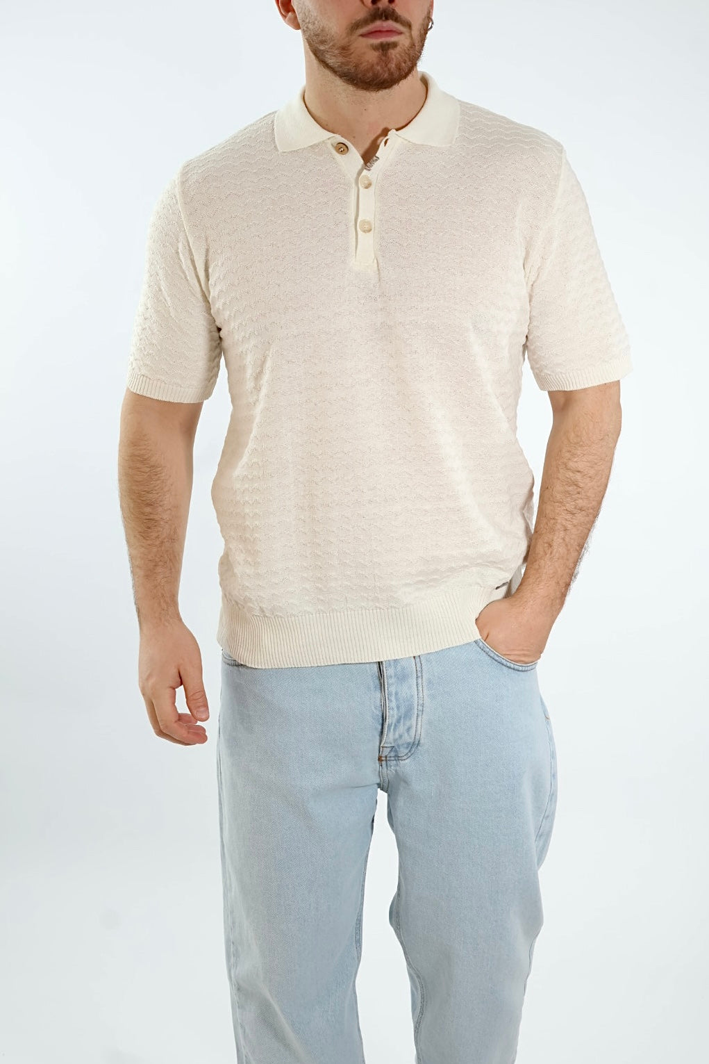 Polo in maglia links puntacci 128 BL11