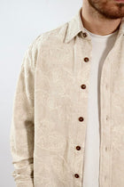 Camicia paisley lino/cotone ricamato 291 BERNA