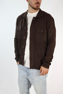 Cardigan 044 polo punto milano moro BERNA