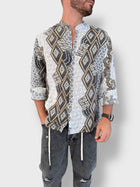Camicia fantasia Lino BL11