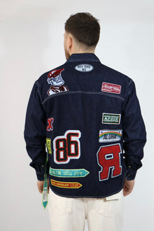 Giacca denim patch boxy 228 BERNA