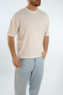 T-shirt misto viscosa cropped  F40 OVER-D