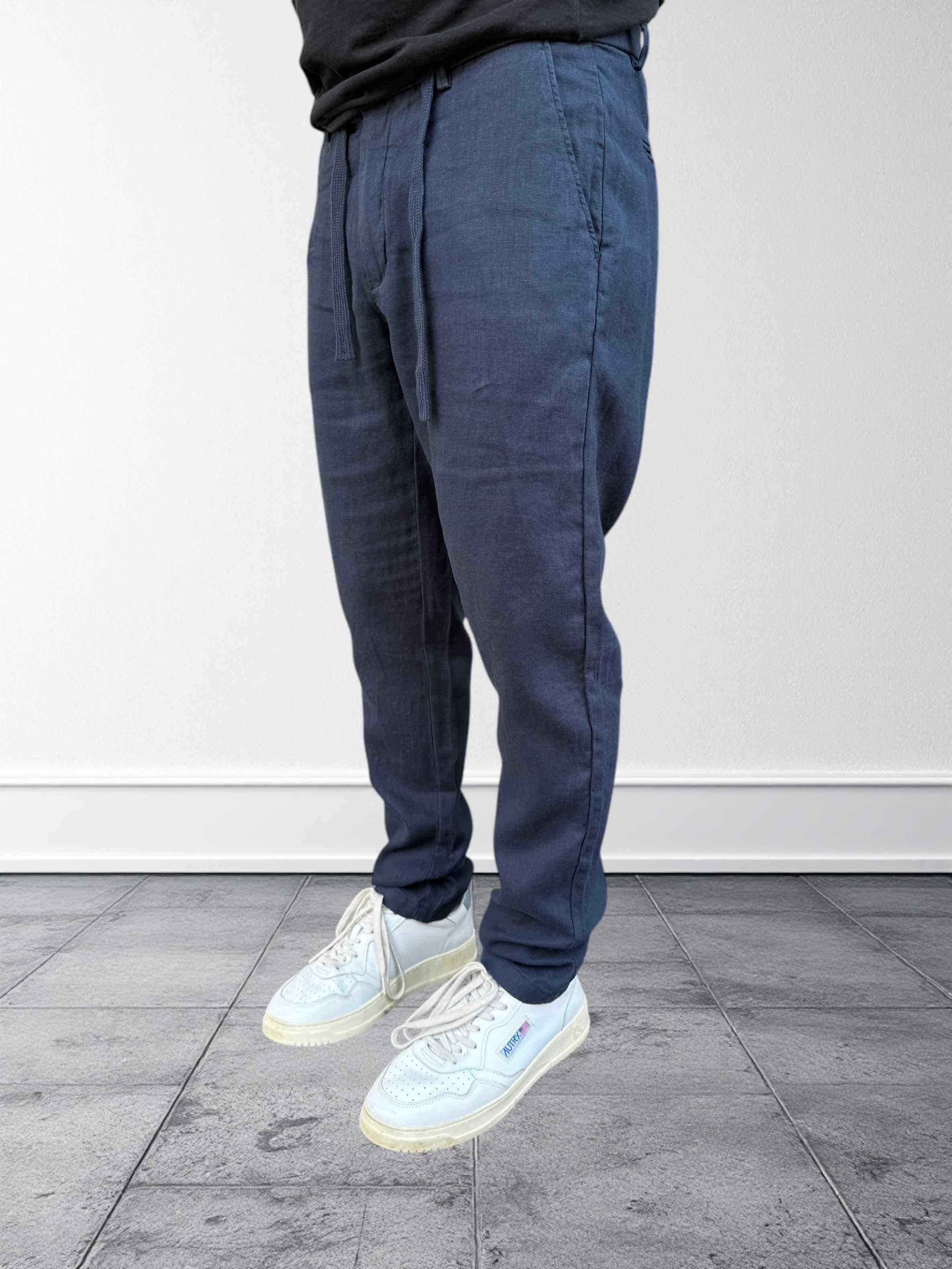 Pantalone coulisse lino GIANNI LUPO
