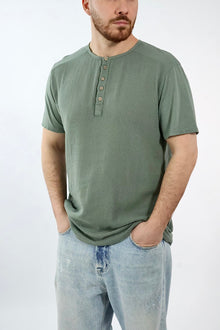 T-shirt serafino misto lino 102 BL11