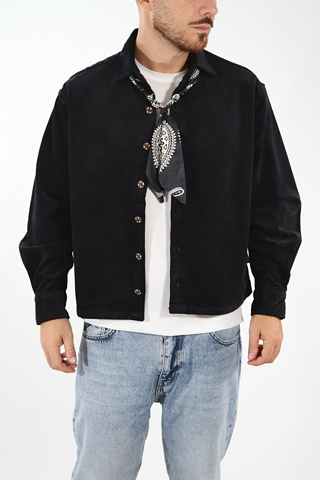 Camicia cropped Jersey velluto 344 BERNA