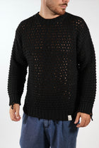 Maglione giro collo over rotture  Ma3401G BL11