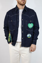 Giacca denim patch boxy 228 BERNA