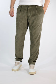 Pantalone P35 tapered fit velluto costine OVERD