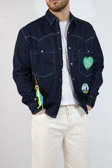 Giacca denim patch boxy 228 BERNA