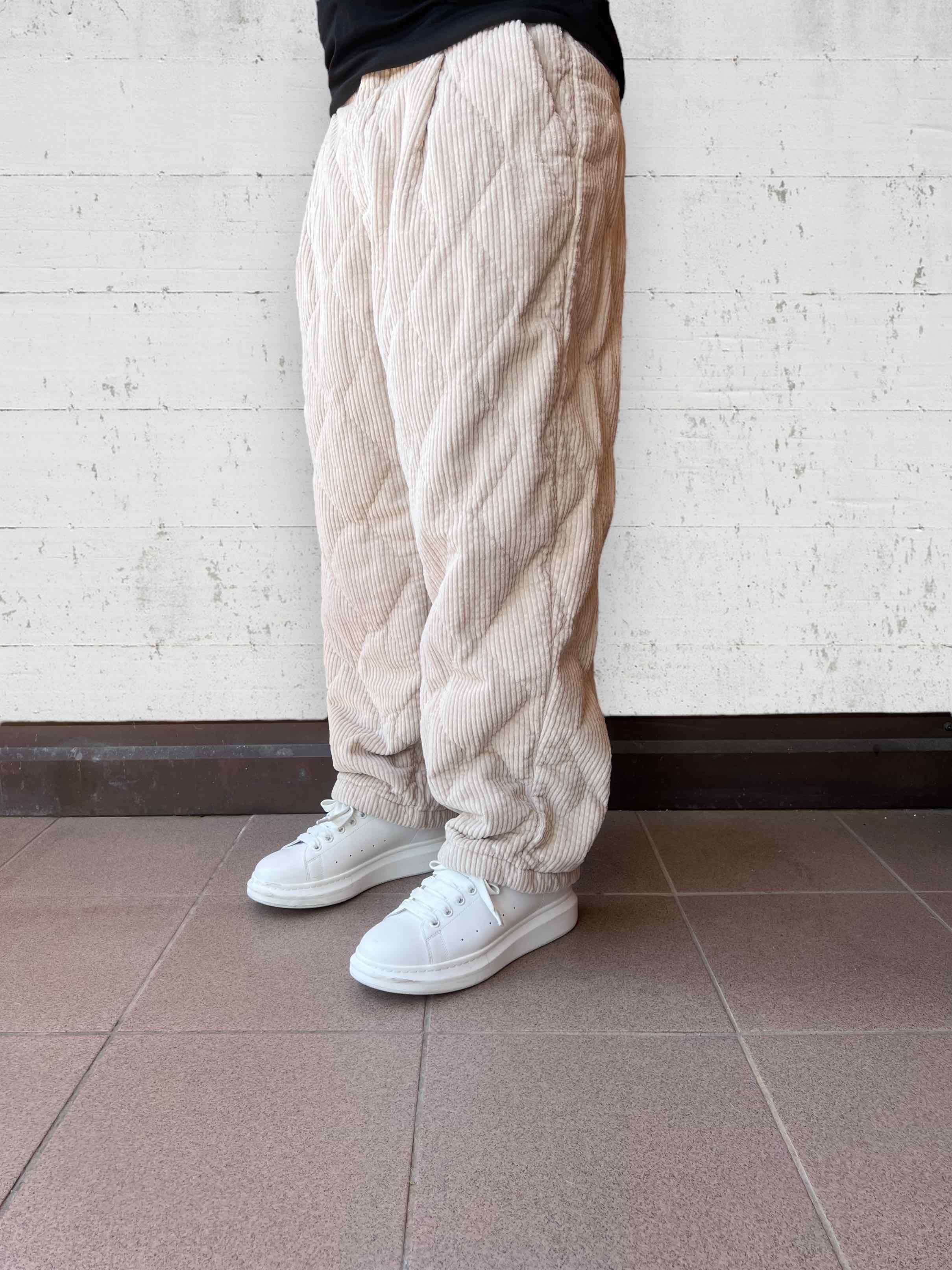 Pantalone velluto trapuntato BERNA