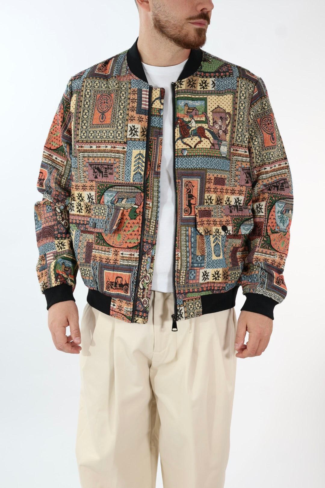Giacca bomber fantasia  035 J.W